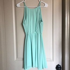 Seafoam green dress!